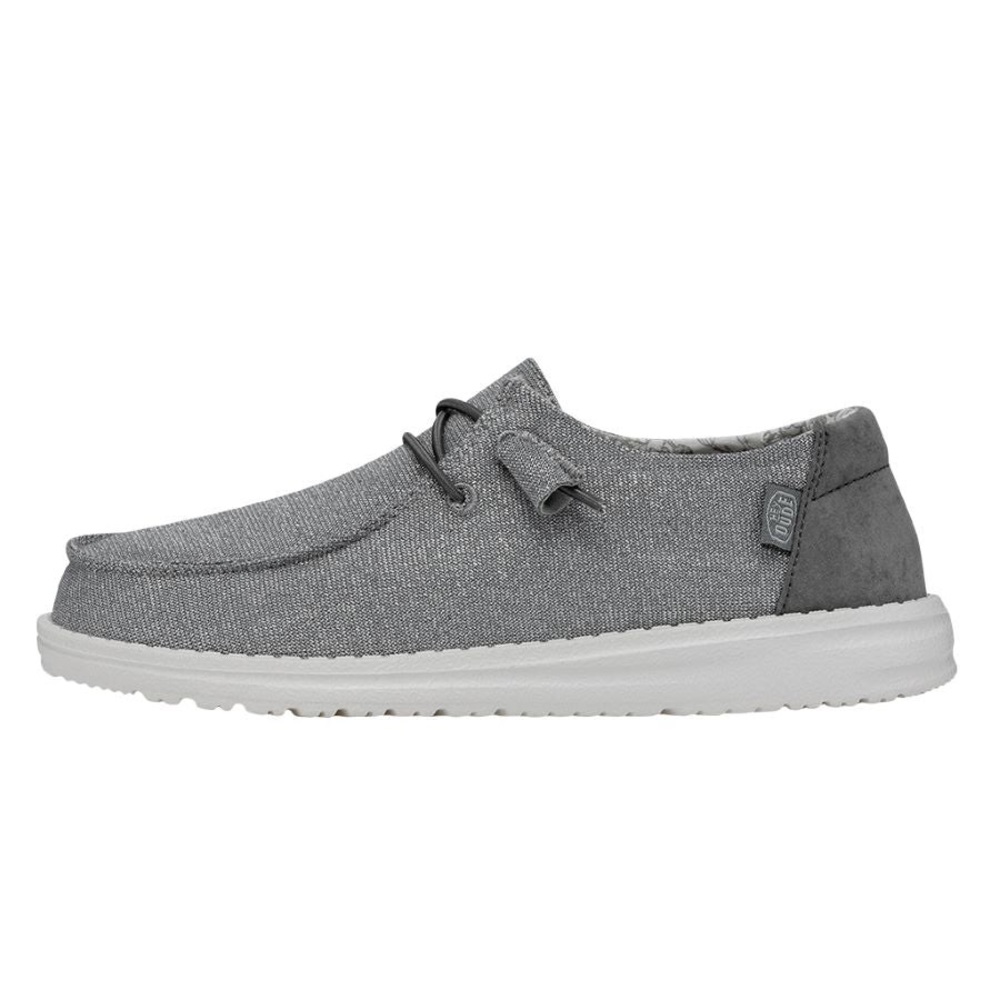 Hey Dude Wendy Stretch Sparkling Grey.